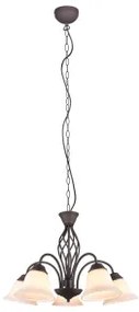 Lustra clasica 5 becuri E27 Rustica 101000524 Trio