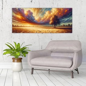 Tablou – Arbore pe câmp (120x50 cm)