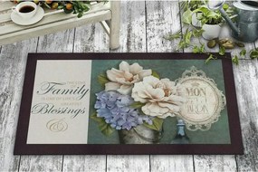 Covor intrare  FAMILY BLESSINGS, 45x70 cm, forma dreptunghiulara, pasl