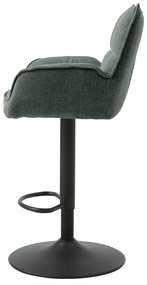 Scaune de bar verzi cu înălțime ajustabilă 2 buc. Marilla – Unique Furniture