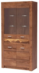 Vitrină Indie 03 (cu iluminat LED) (Arin deschis). 1057757