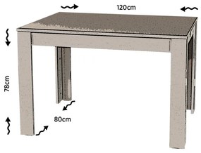 Masa Dining Single 120 - Walnut