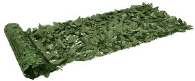 vidaXL Paravan de balcon cu frunze verde închis, 200x75 cm