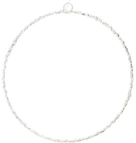 Decorație de Crăciun luminoasă Cerc, 30 cm,argintiu, LED alb cald, cu baterii