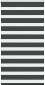 vidaXL Jaluzea tip zebra neagră lățime țesătură 85,9 cm poliester