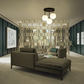 Lustră aplicată MOONLIGHT, 3 x E27, 15 W, 230 V, neagră