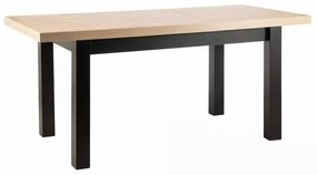 Masa extensibila Presto stejar artizan/negru L140-218 cm