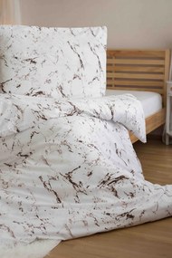Lenjerie de pat din microfibra MARBLE, albă Dimensiune lenjerie de pat: 70 x 90 cm | 140 x 200 cm