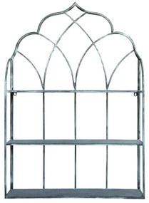 Etajera de perete din metal, cu 3 sertare, aspect vintage