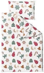 Lenjerie de pat din bumbac HOLLY alb Dimensiune lenjerie de pat: 70 x 90 cm | 140 x 220 cm