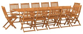 3086991 vidaXL Set mobilier de grădină 13 piese 280x90x75cm, lemn masiv acacia