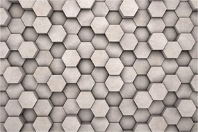 Tablou - Hexagoane design beton (90x60 cm)