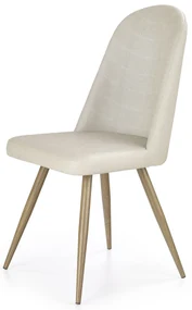 Scaun de sufragerie Sebek (crem închis + stejar miere). Promo -7%. 796120