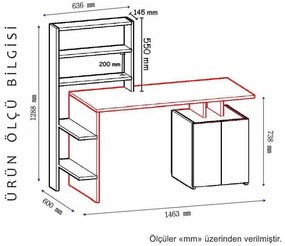 Masă PC Menile 2 (Nuc + antracit) . 1094965