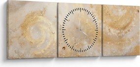 Tablou - Textura modelată (cu ceas) (90x30 cm)