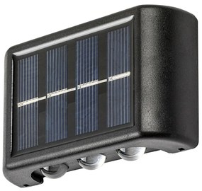 Lampă de perete solară Rabalux 77024 Kangtonde exterior, negru