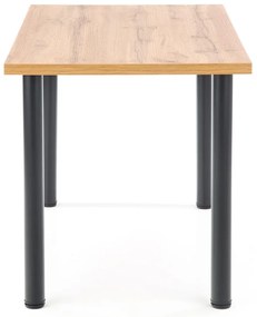 Masă de sufragerie Maxom (stejar wotan + negru) (pentru 4 persoane). 1028084