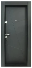 Usa metalica de apartament cu izolatie si vizor Novo Doors First Class NDS18, Cu toc imbracat si folie PVC, Deschidere Stanga Dreapta, Dimensiune