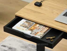 Masă PC Osto 100 (stejar negru + negru). 1109819