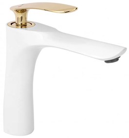 Baterie Orbit alb/auriu H17 cm