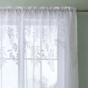 Perdea albă 183x140 cm Wisteria Floral - Catherine Lansfield