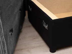 Coltar in forma de U SMART COSARO 295x140 cm, gri inchis