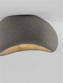 Plafoniera design modern, Stone Gray, AERE, L 40cm