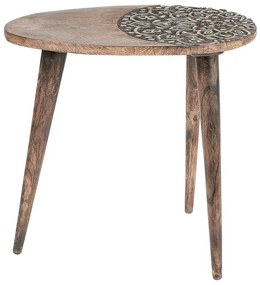 Set 2 buc măsuțe cafea Kheza (lemn închis). 1080677