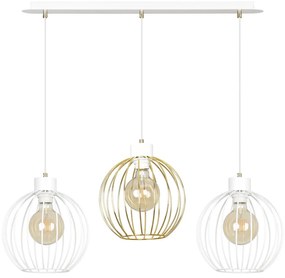 Suspensie Pineta 3 White/Gold 560/3 Emibig Lighting, Modern, E27, Polonia