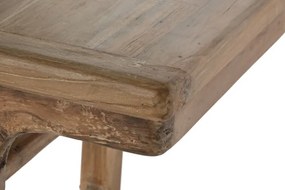 Consolă din lemn de tec reciclat stil rustic cu patină vintage, „Avana”