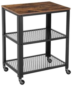 Măsuță de servire MARGE maro/negru