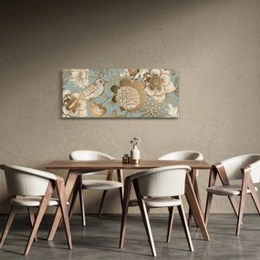 Tablou - Flori aurii (120x50 cm)