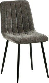 Scaun JET, gri inchis/negru, stofa clasica/metal, 44x54x88 cm