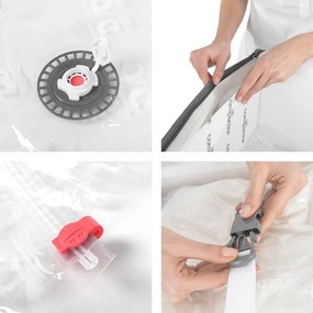 Set 2 cutii cu vid pentru depozitare sub pat Compactor XLarge, 105 x 15,5 cm