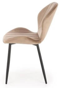 Scaun K538 velvet bej H85 cm
