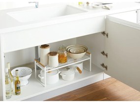 Raft metalic de bucătărie Yamazaki Tosca, alb