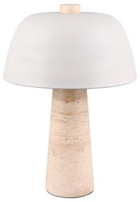 Veioză albă-bej cu abajur din metal (înălțime 41 cm) Timba – Trio Select