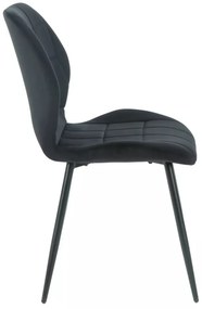 Scaun Jake velvet negru/negru Blu19