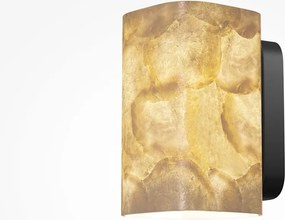 Aplica de perete Maris din metal negru si scoica Capiz