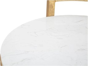 Măsuță auxiliară rotundă cu blat din marmură ø 40,5 cm Round Marble – Mauro Ferretti