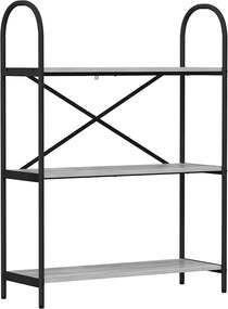 vidaXL Raft pentru cărți Gri Sonoma 80 x 30 x 109 cm Lemn compozit