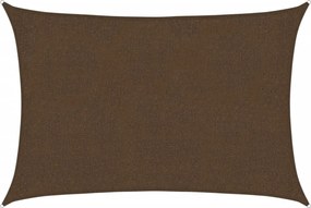 vidaXL Pânză parasolar, maro, 2 x 3, m HDPE, 160 g/m²