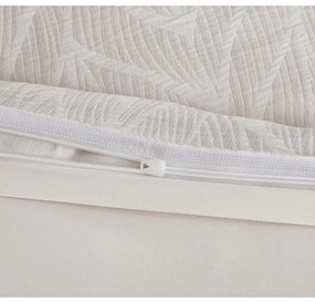 Lenjerie de pat bej din jacquard pentru pat de o persoană 140x200 cm Florida – My House