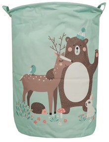 Cos verde pentru jucarii si rufe FOREST