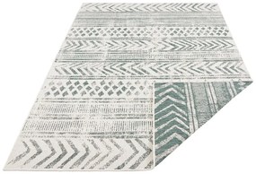 Covor adecvat pentru exterior NORTHRUGS Biri, 120 x 170 cm, verde-crem