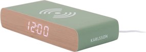 Ceas deșteptător digital cu încărcător wireless Retro Flat LED – Karlsson