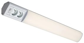 Corp de iluminat LED cu prize pentru corpuri de bucătărie Rabalux 78041 BATH 2E LED/15W/230V 4000K 70 cm alb