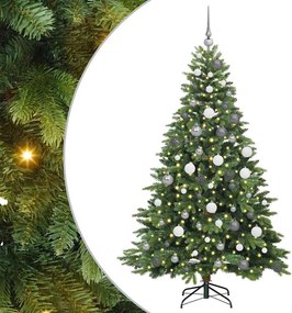 vidaXL Brad de Crăciun artificial cu 300 LED Verde 180 cm PE și PVC