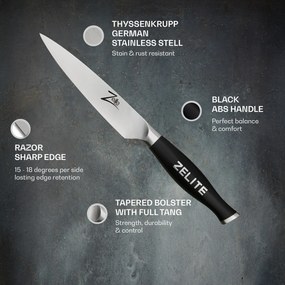 Seria Comfort Pro, cuțit universal de 5", 56 HRC, oțel inoxidabil