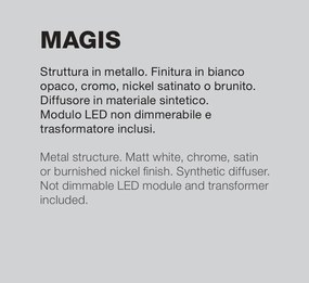 Aplica LED oglinda, tablou MAGIS L-58cm brunito, 3000K